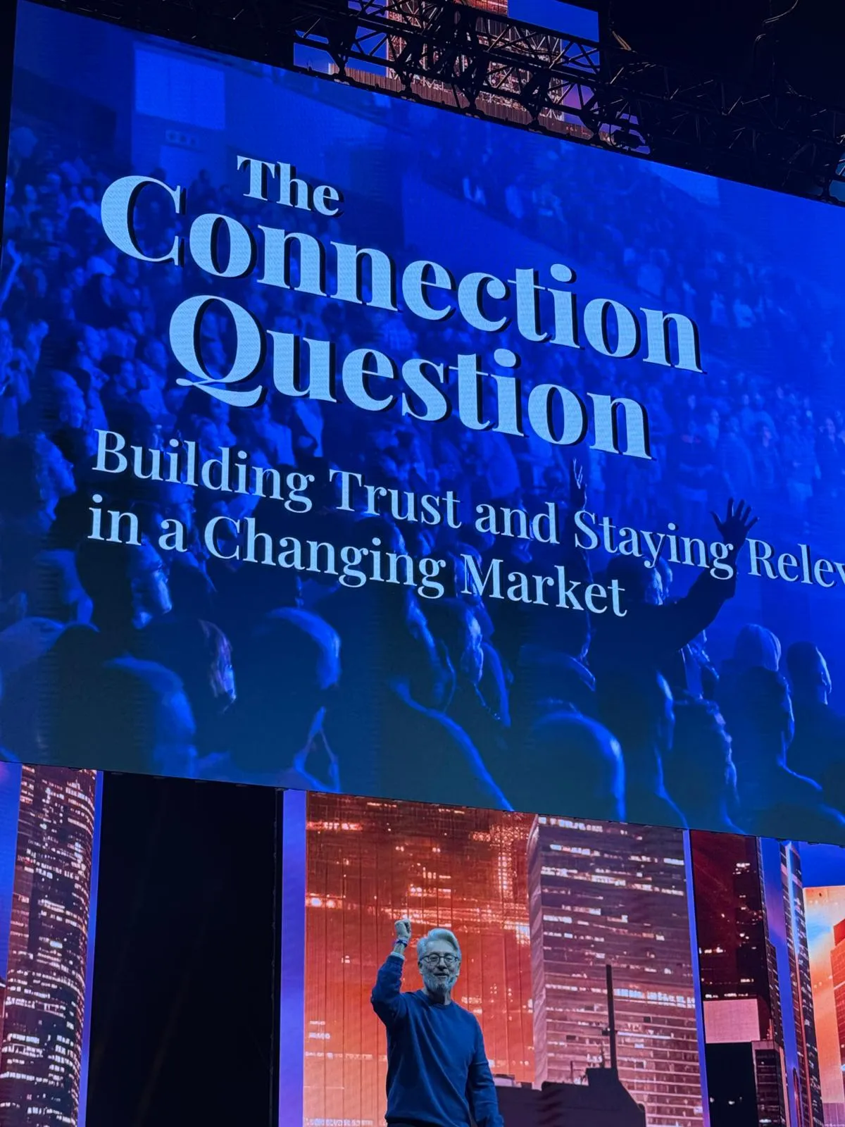 Dan Stewart beneath The Connection Question slide